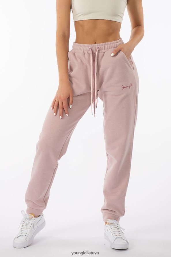 moterys dulkėta rožinė w207 trigubos stygos bėgikai YoungLA apranga 2JR0N01135