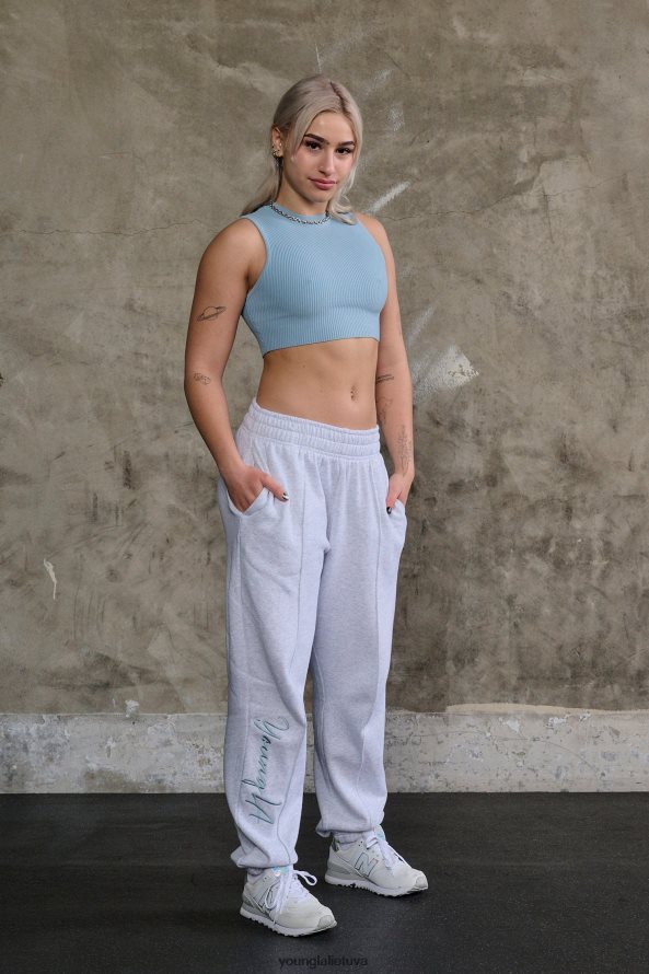 moterys viržių pilka w202 script joggers 2.0 YoungLA apranga 2JR0N01131