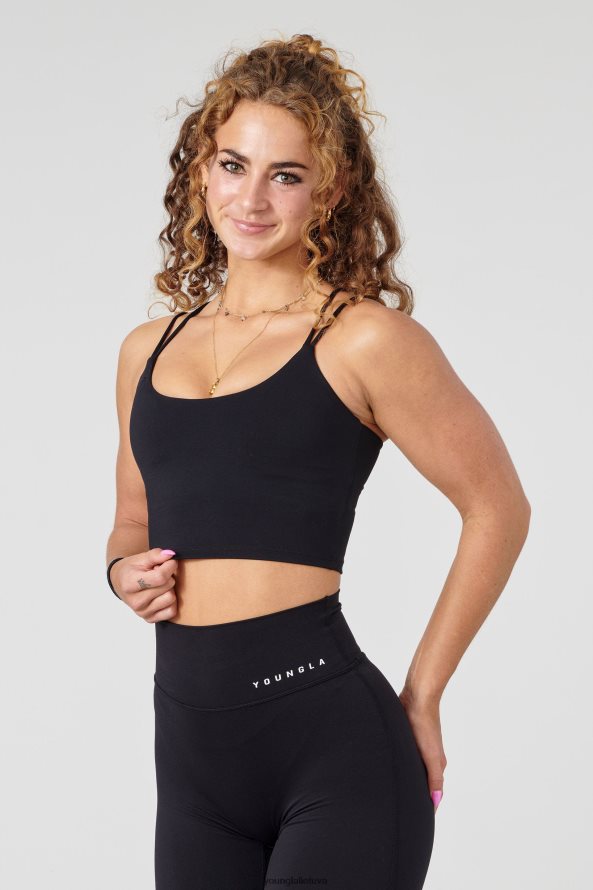 moterys juodas w310 progress sportinė liemenėlė YoungLA apranga 2JR0N01014