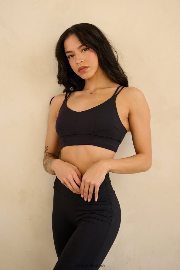 moterys pieniškas šokoladas w319 - asana sportinė liemenėlė YoungLA apranga 2JR0N01019