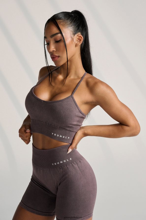 moterys slyvų triufelis w311 carbon cross back sportinė liemenėlė YoungLA apranga 2JR0N01006