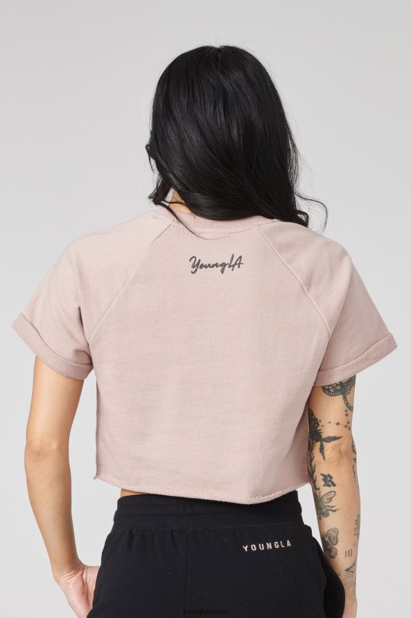 moterys beržas w411 Raglan apkarpytas marškinėliai YoungLA apranga 2JR0N01053