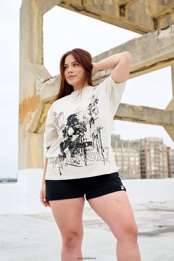 moterys rudas plovimas w427 phantom oversized trišakiai YoungLA apranga 2JR0N01029