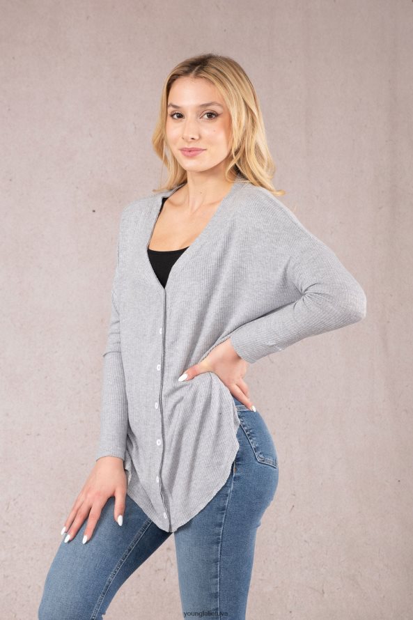 moterys vidurnakčio juoda w415 kavinės megztinis YoungLA apranga 2JR0N01194