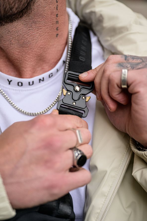 vyrų beveik baltas 750 mach 1 kryžminiai krepšiai YoungLA priedas 2JR0N0975