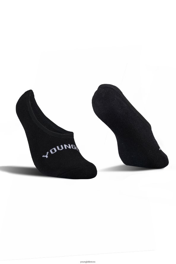 vyrų juodas 711 no show kojinės 3 vnt YoungLA priedas 2JR0N0992