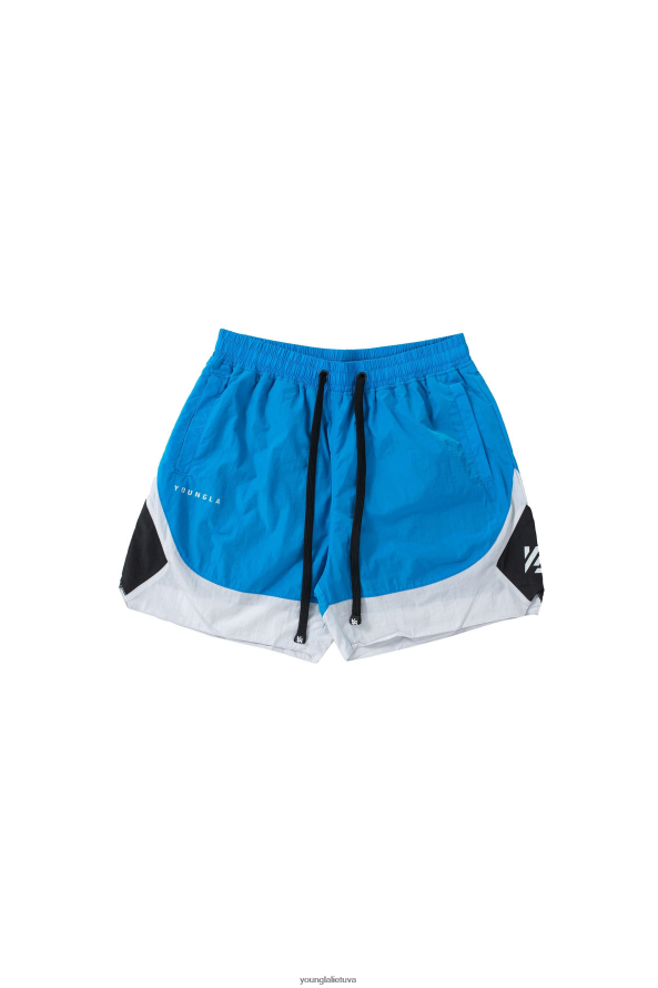 vyrų mėlyna/pilka 109 retro šortai YoungLA apranga 2JR0N0596