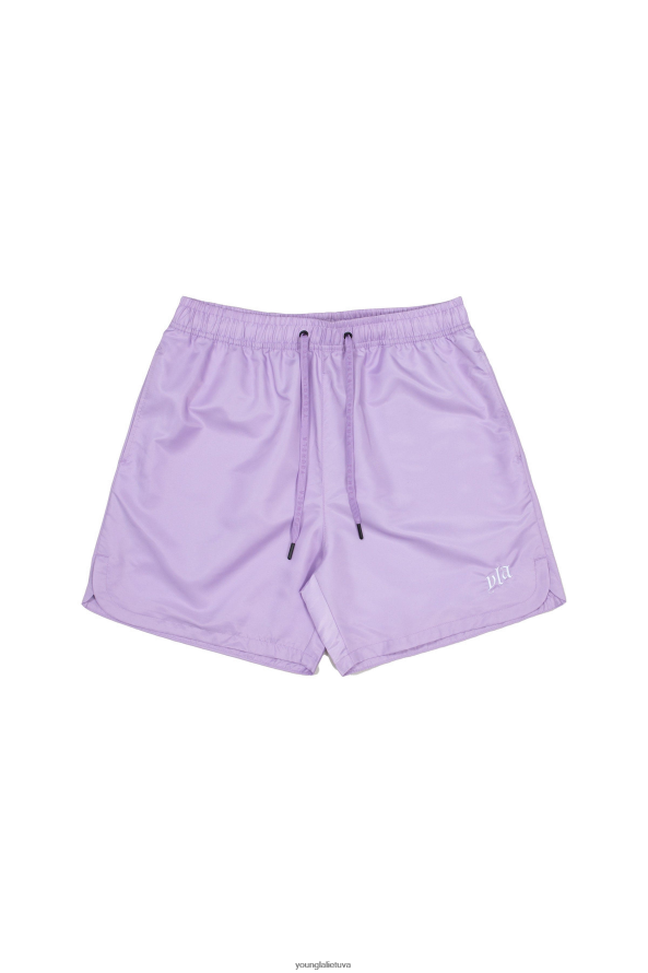 vyrų pastelinė violetinė 123 pastelinės spalvos šortai YoungLA apranga 2JR0N0480