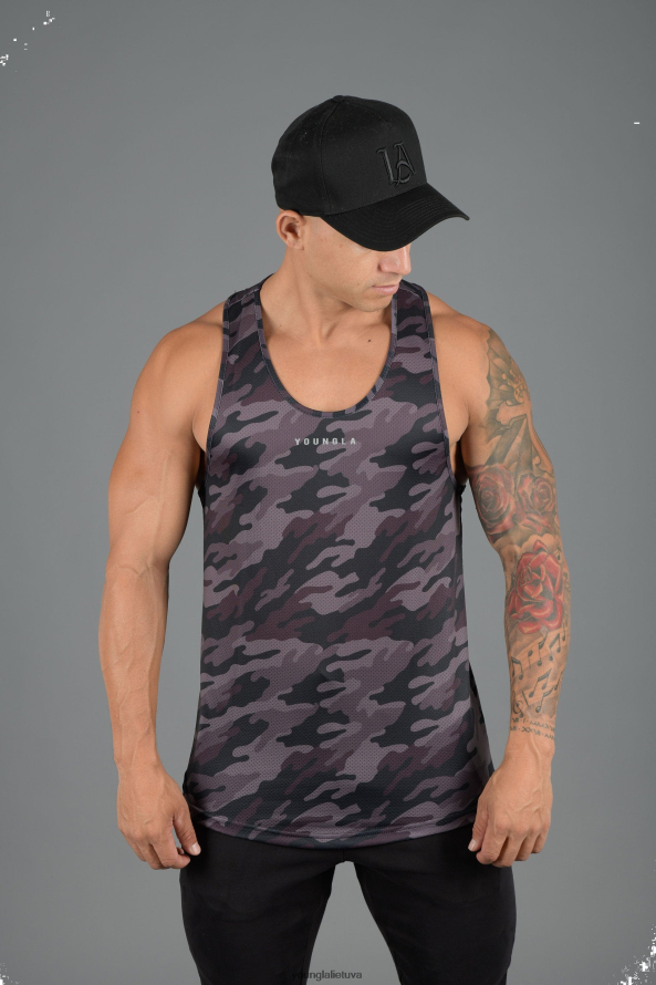 vyrų camo juoda 305 našumo linijos tankviršiai YoungLA apranga 2JR0N0105